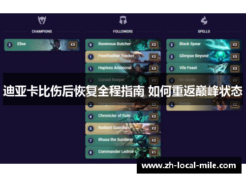 迪亚卡比伤后恢复全程指南 如何重返巅峰状态 迪亚卡比伤后恢复全程指南 如何重返巅峰状态